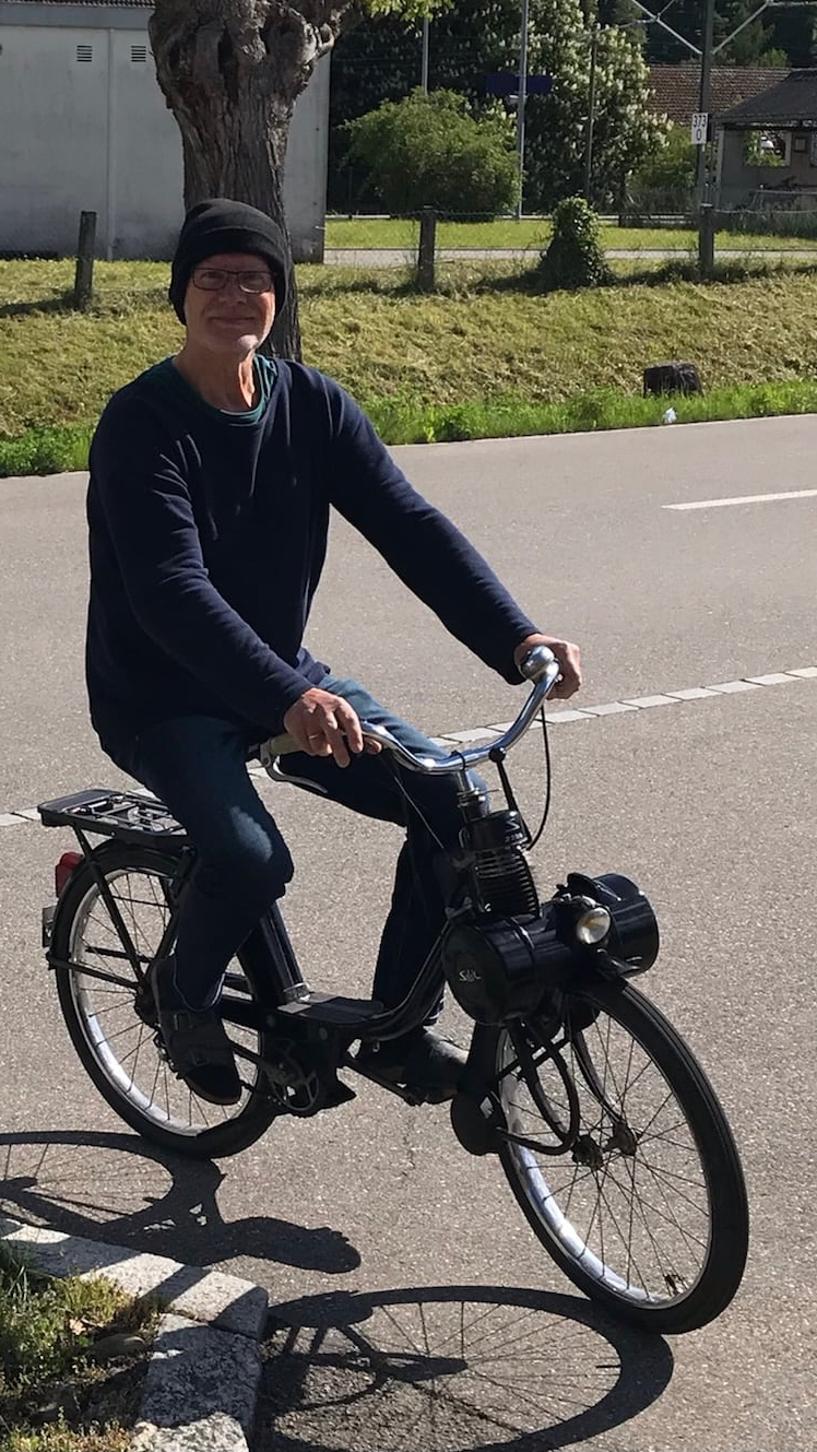 Beat auf seinem Solex
